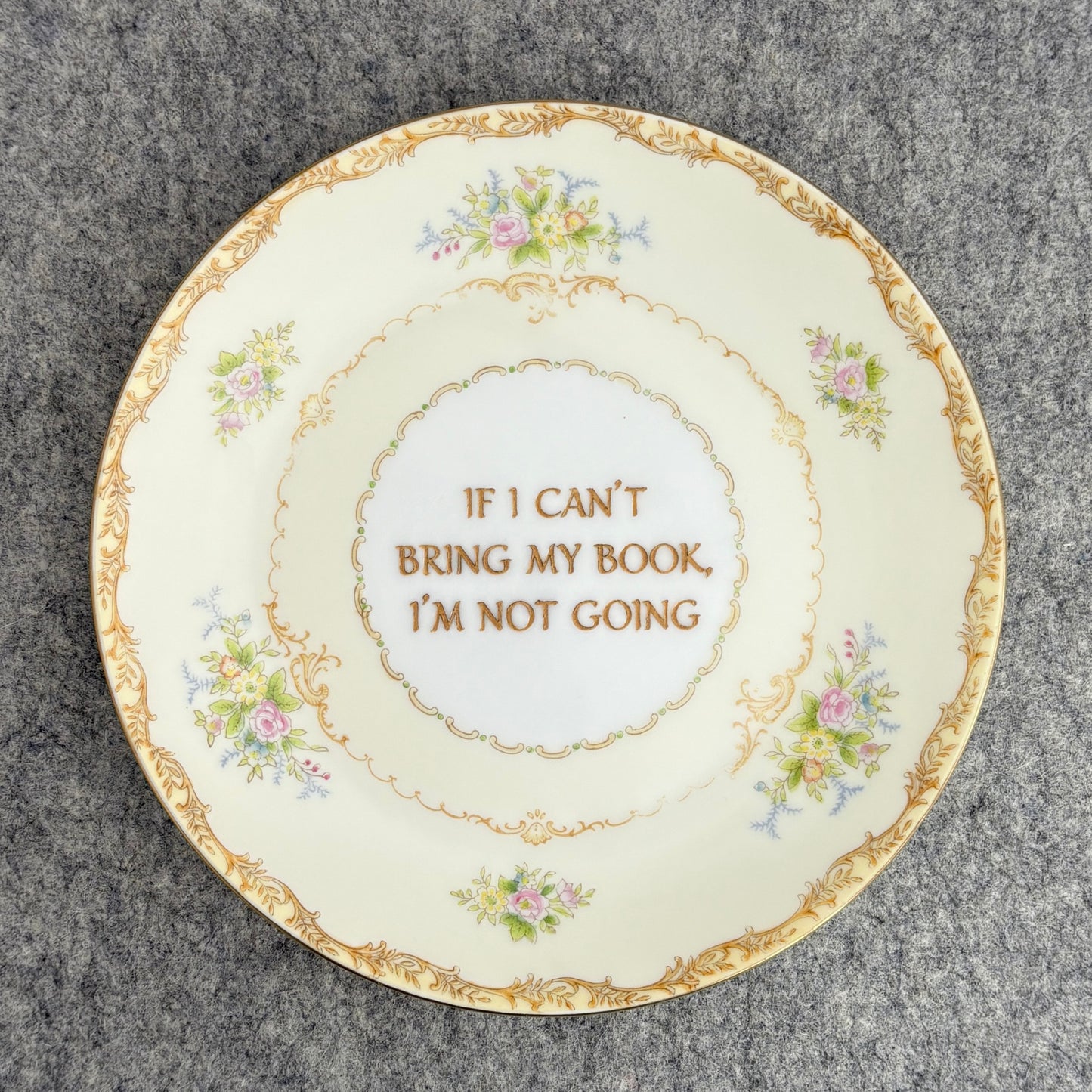 if I can't bring my book, I'm not going