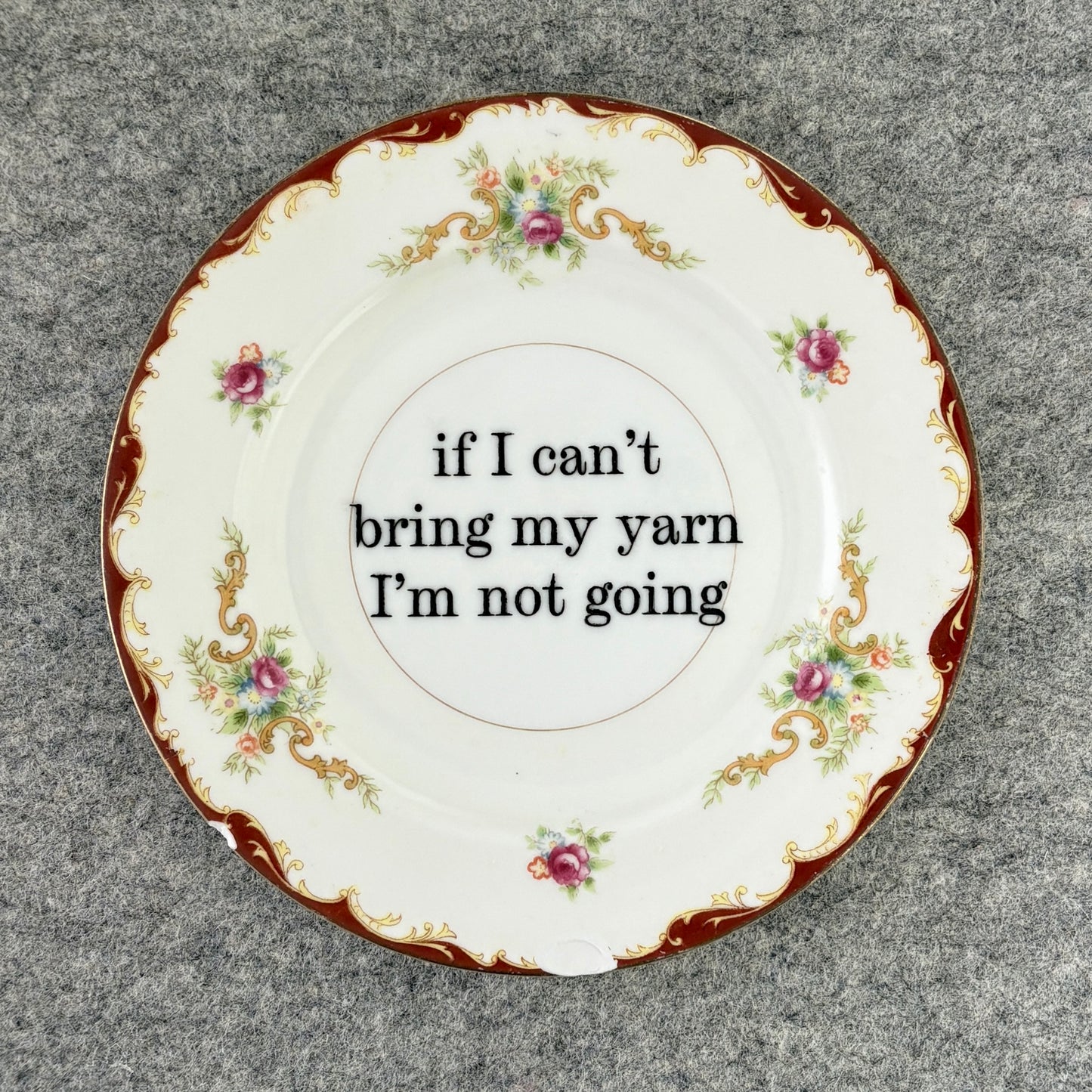 if I can't bring my yarn I'm not going