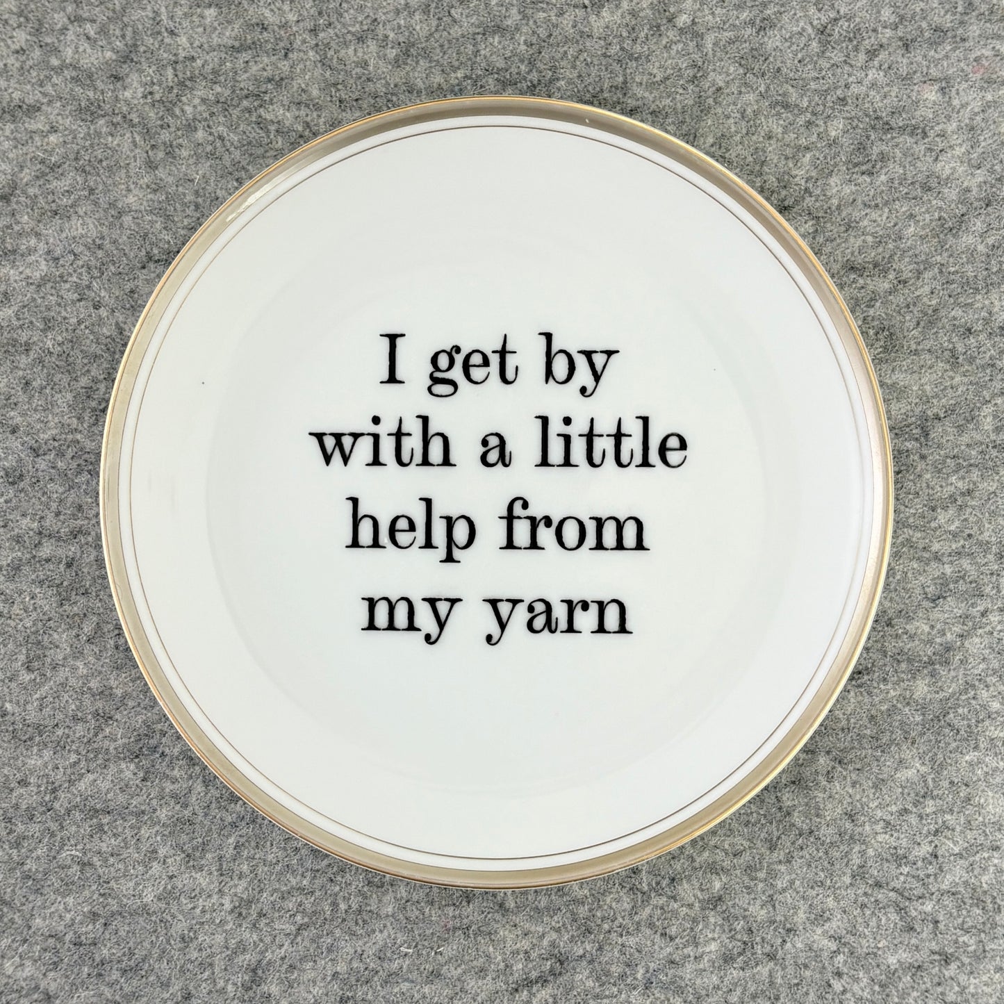 I get by with a little help from my yarn