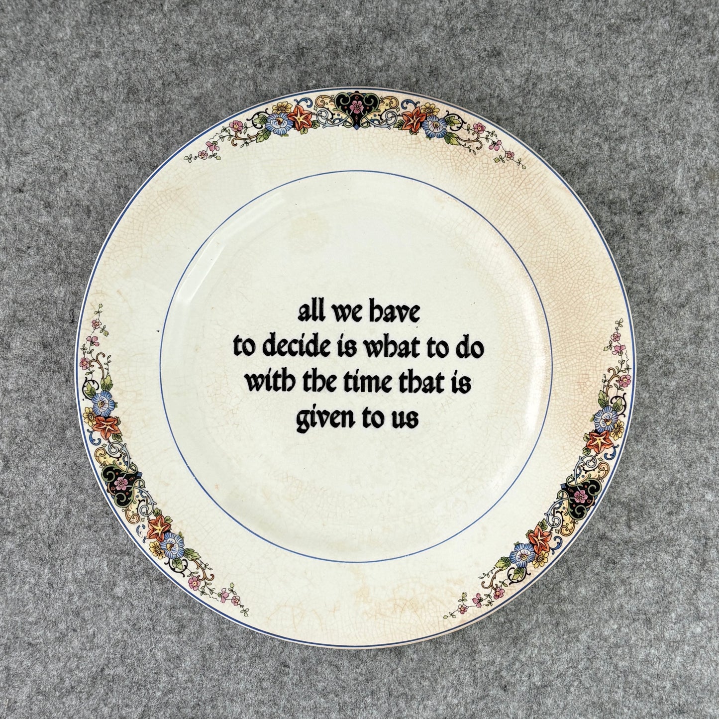 all we have to decide is what to do with the time that is given to us