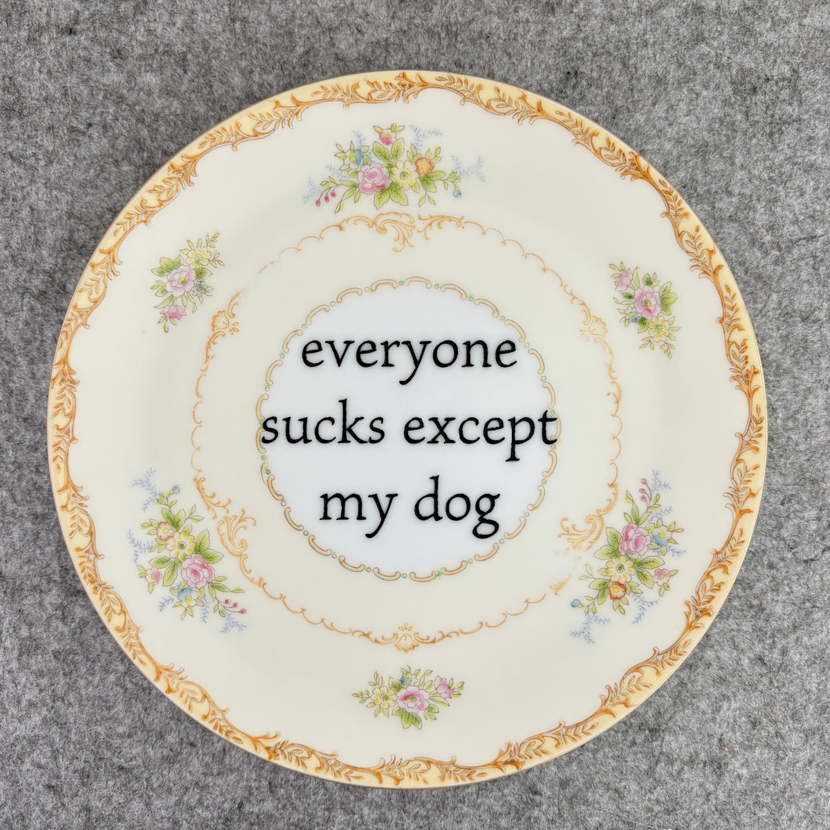 everyone sucks except my dog