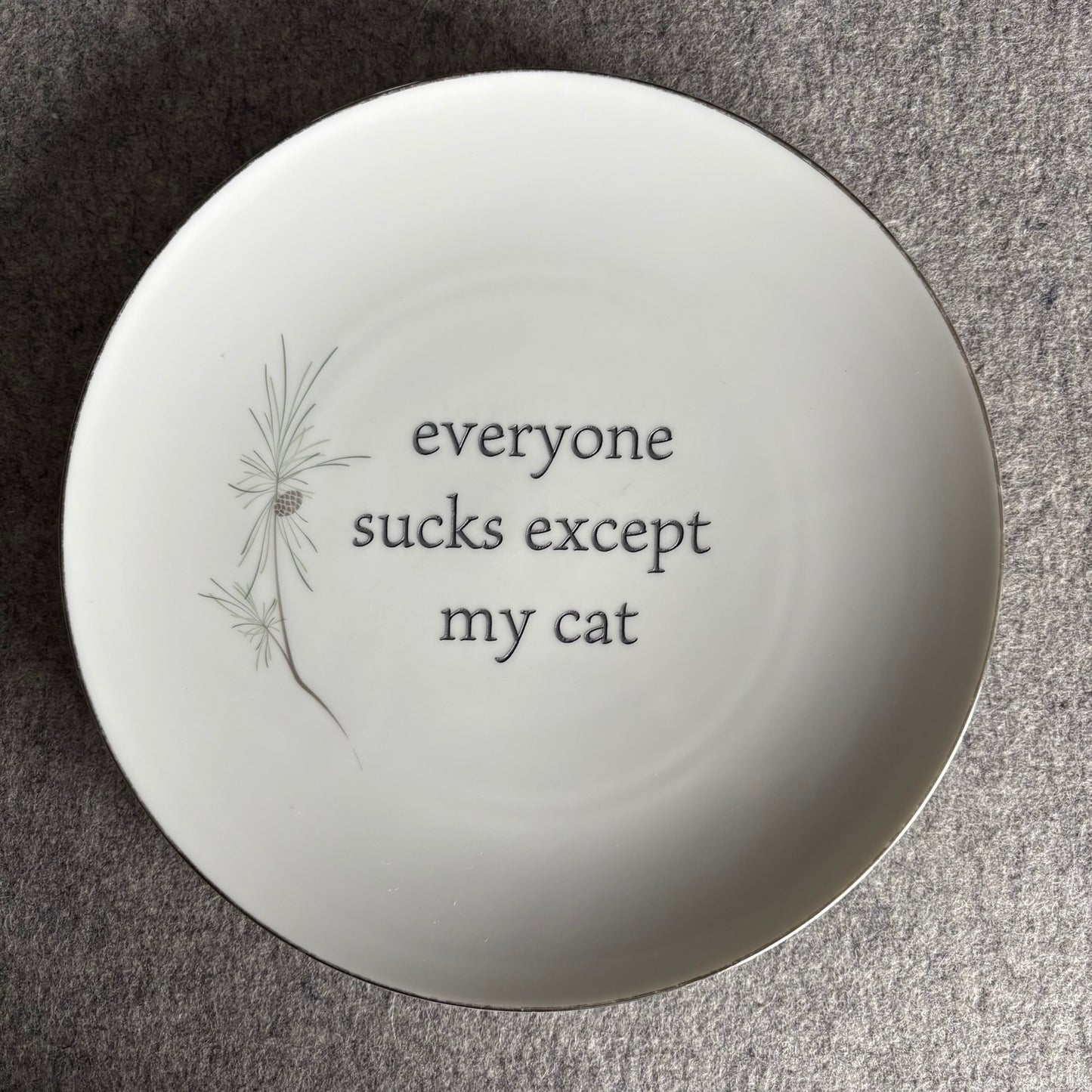 everyone sucks except my cat