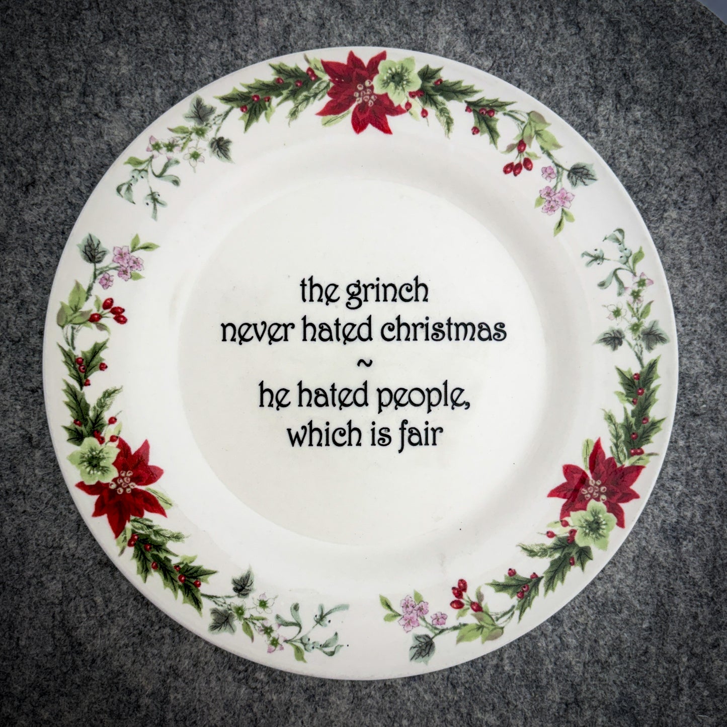 the grinch never hated christmas - he hated people, which is fair