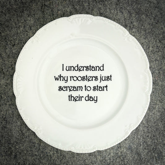 I understand why roosters just scream to start their day