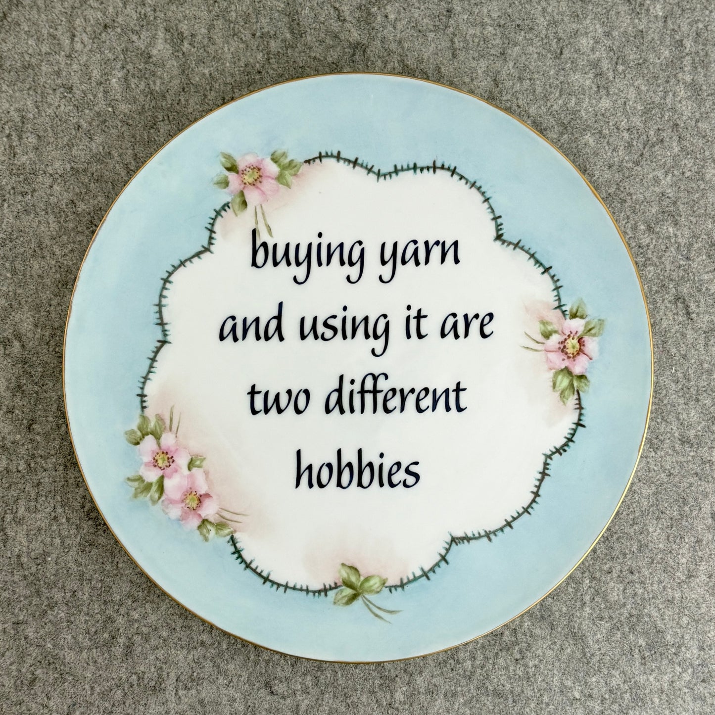 buying yarn and using it are two different hobbies