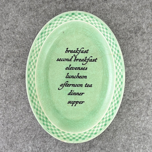 breakfast - second breakfast - elevenses - luncheon - afternoon tea - dinner - supper