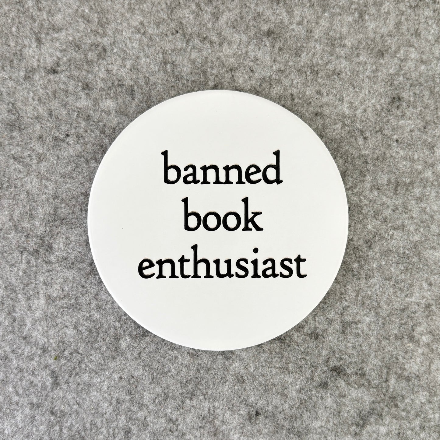banned book enthusiast - coaster