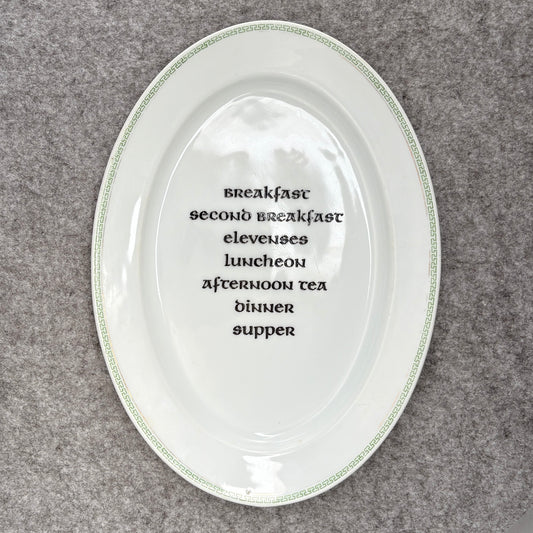 breakfast - second breakfast - elevenses - luncheon - afternoon tea - dinner - supper
