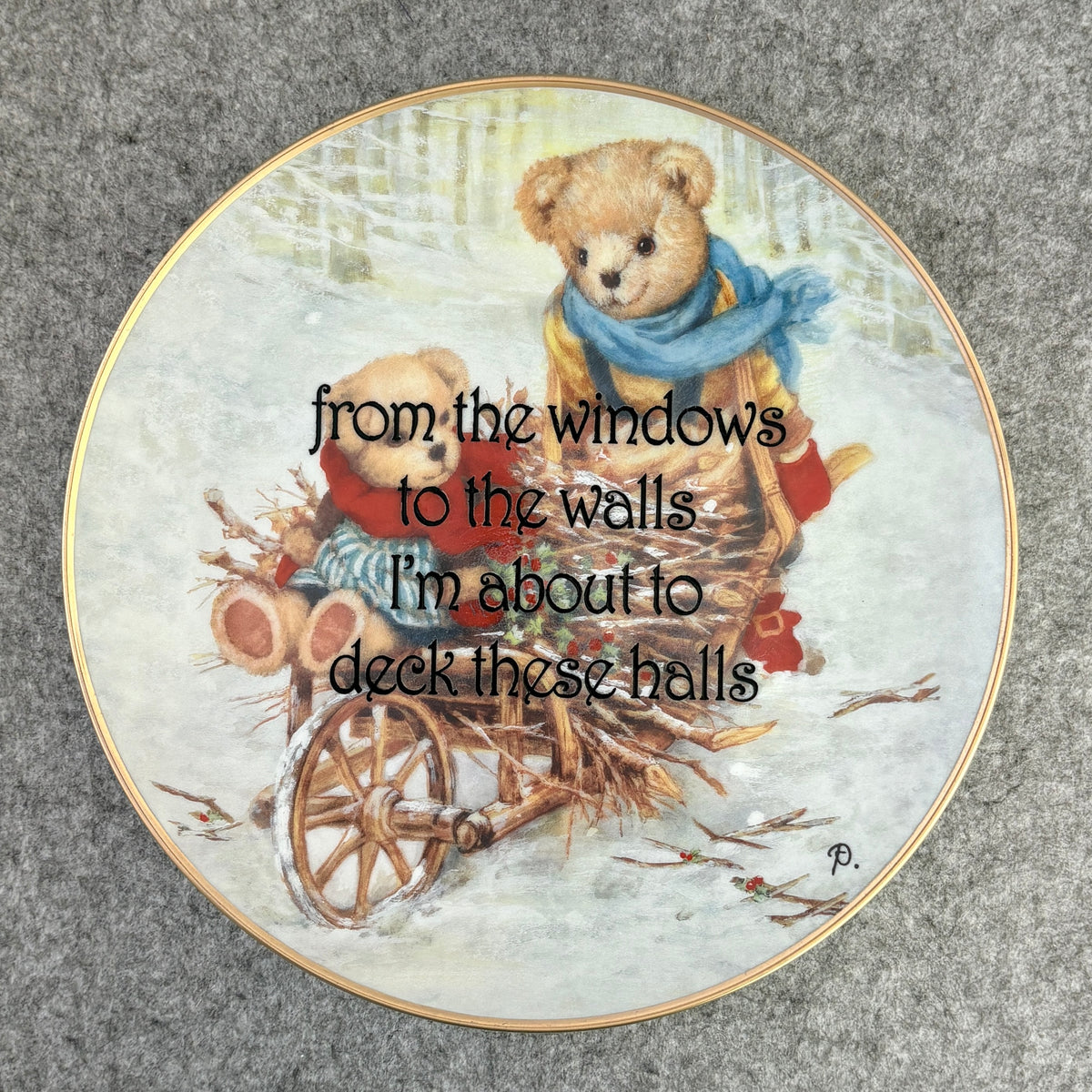 from the windows to the walls I'm about to deck these halls