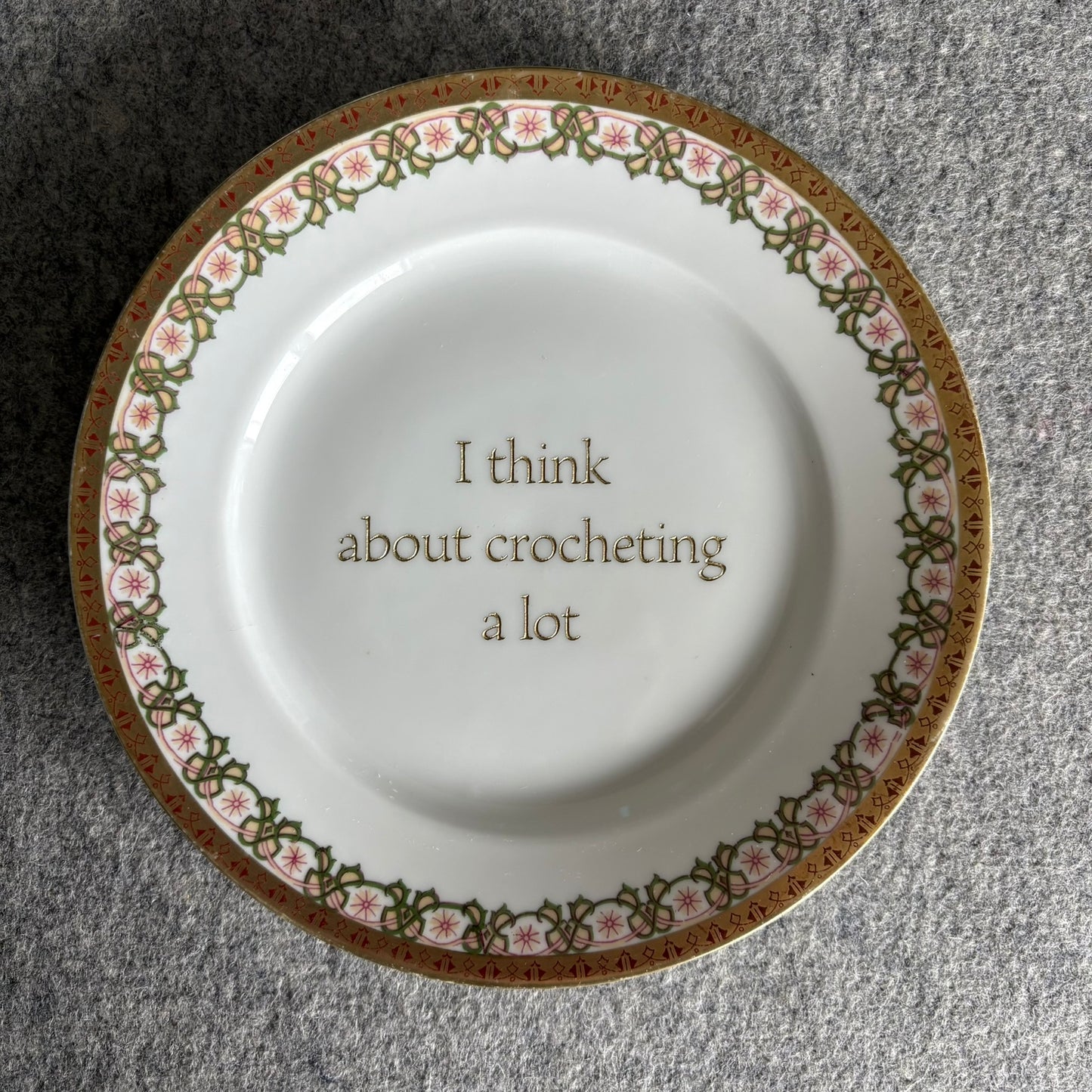 I think about crocheting a lot